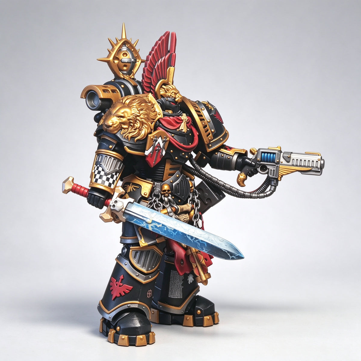 Custom 1/18 Dark Angels I Legion Inner Circle Companion (Calibanite Sword & Plasma Pistol)