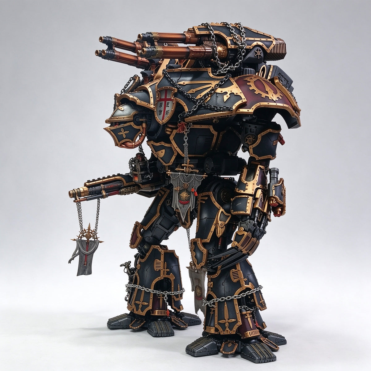 Custom 18-Inch Warlord Titan / Imperial Knight (Black Templars Crusade Edition)