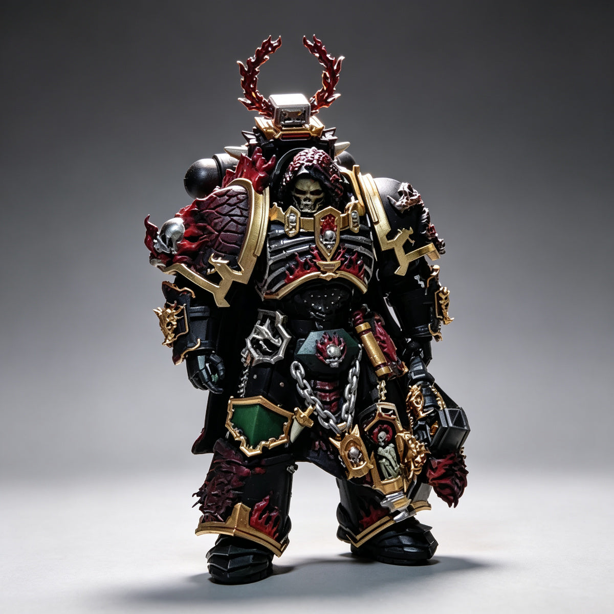 Salamanders Legion Chaplain in Terminator Armour 1/18 Scale Custom Action Figure
