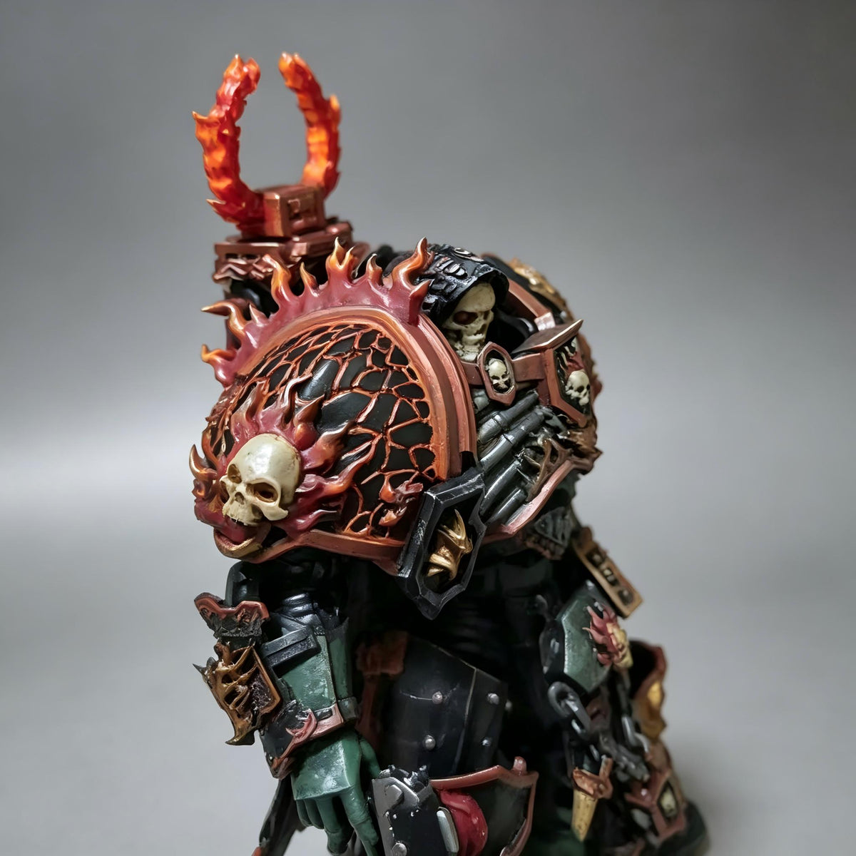 Salamanders Legion Chaplain in Terminator Armour 1/18 Scale Custom Action Figure