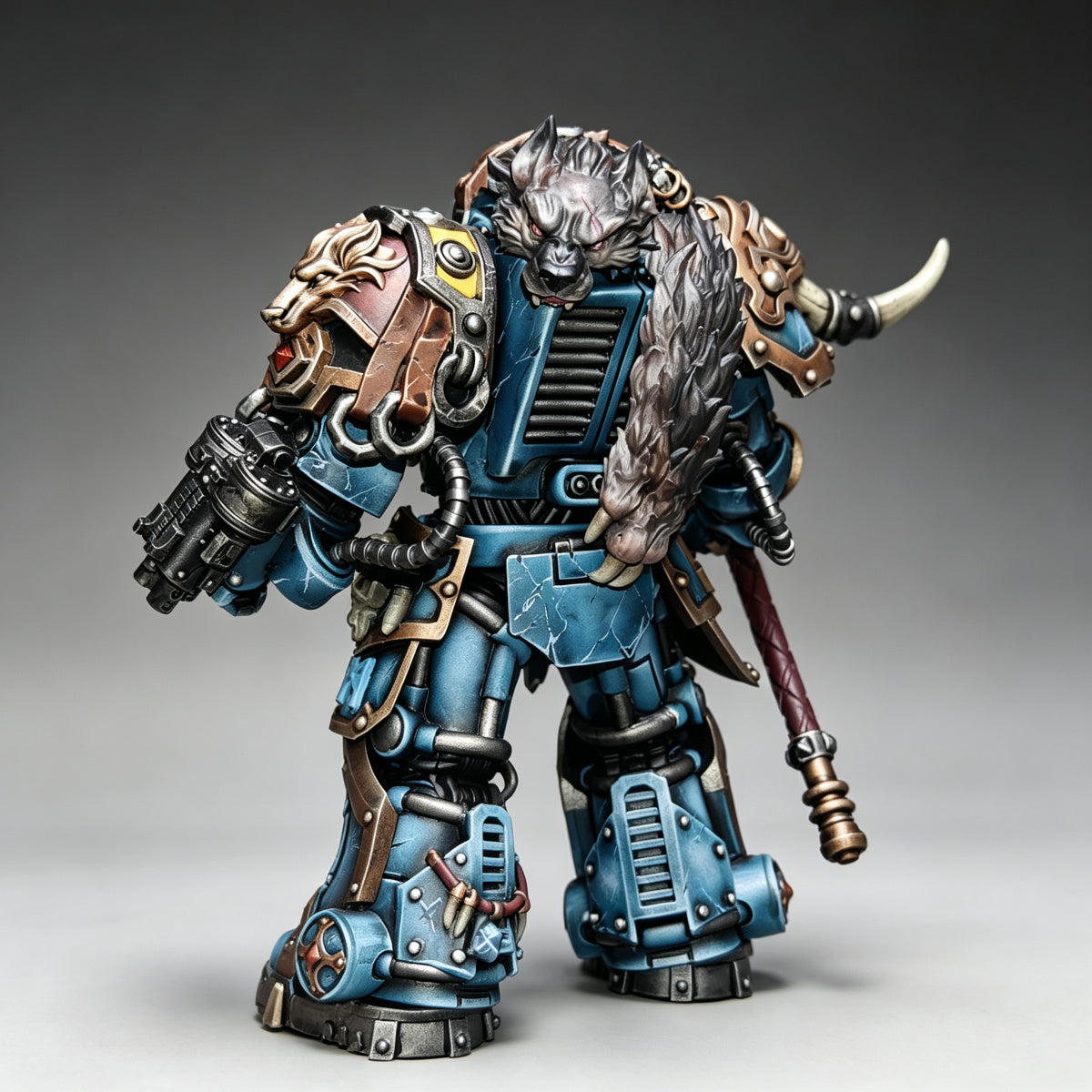 Space Wolves Praetor in Terminator Armour 1/18 Scale Custom Action Figure
