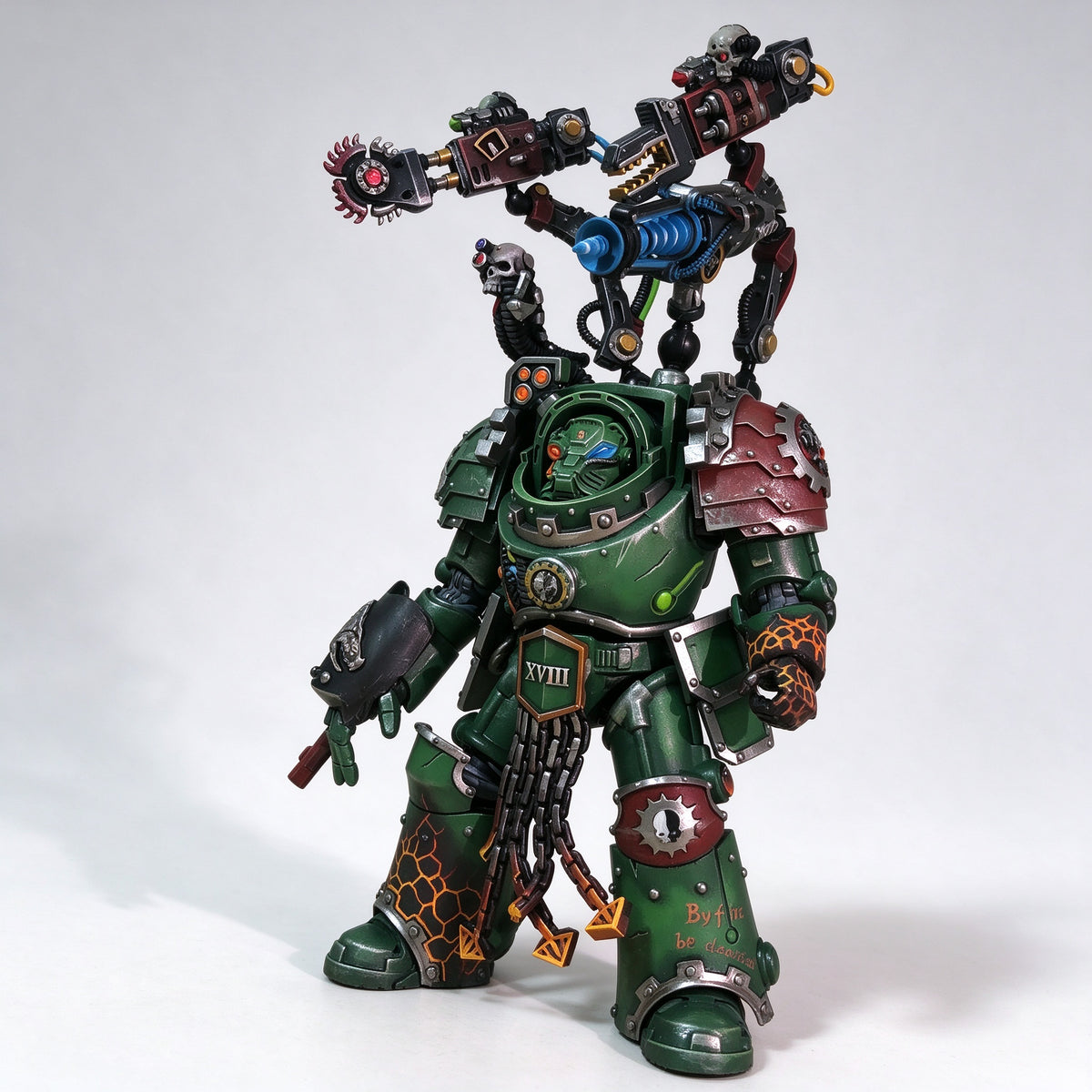 Custom 1/18 Salamanders Techmarine Master of the Forge (Servo-Arm Array Edition)