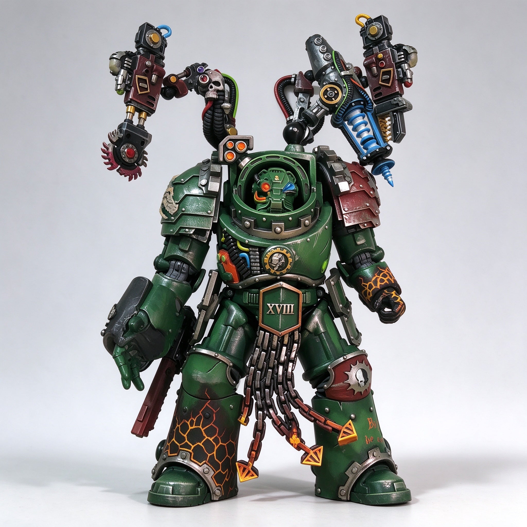 Custom 1/18 Salamanders Techmarine Master of the Forge | ThroneTerra