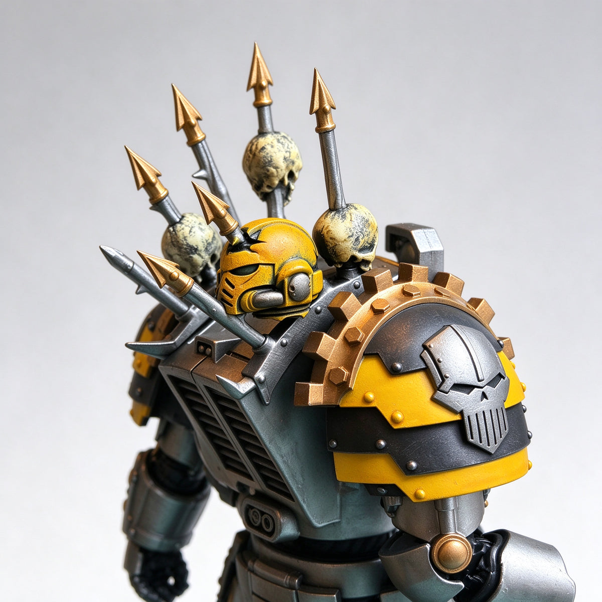Custom 1/18 Iron Warriors Terminator Heavy Fire Support (Reaper Autocannon Edition)