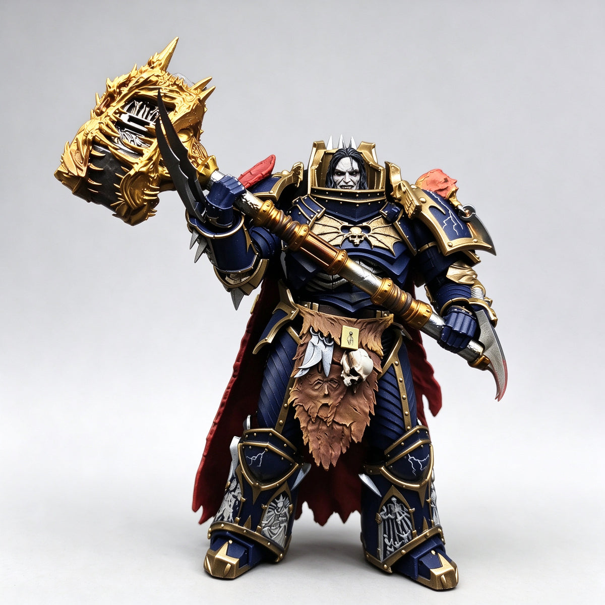 Custom 1/18 Warhammer 40K Salamanders Primarch Vulkan Hammer Dawnbringer Weapon Conversion Kit