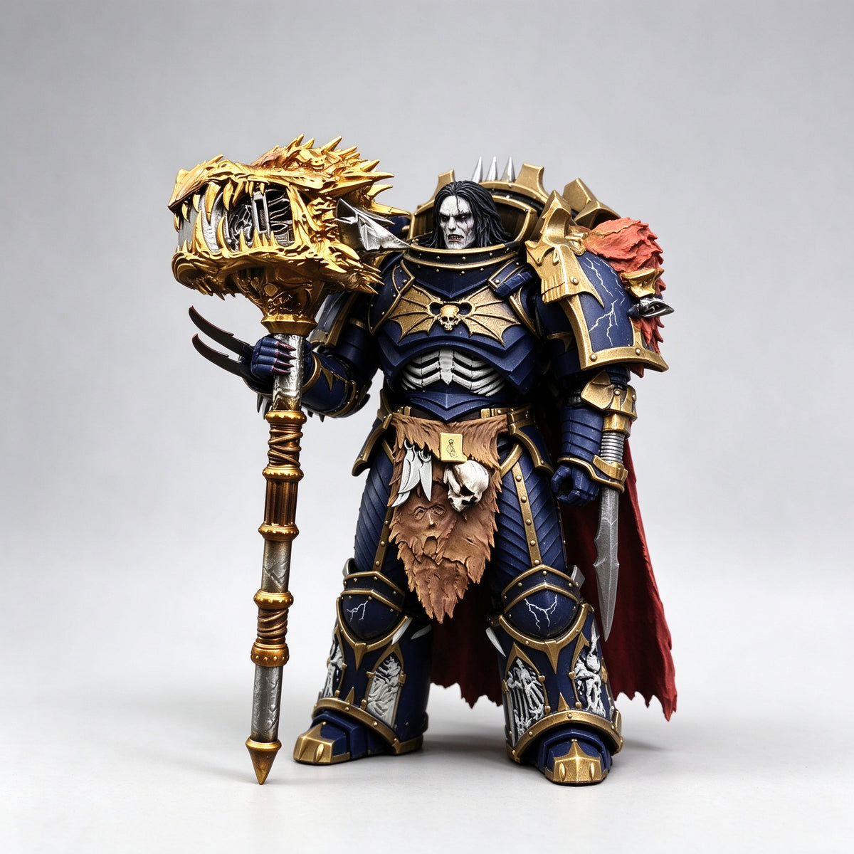 Custom 1/18 Warhammer 40K Salamanders Primarch Vulkan Hammer Dawnbringer Weapon Conversion Kit