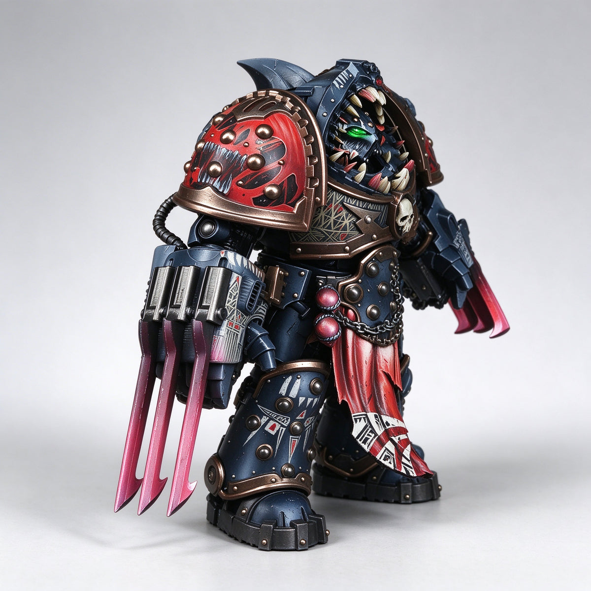 Masterwork Custom 1/18 Carcharodons Chapter Master Tyberos The Red Wake Fine-Art Figure