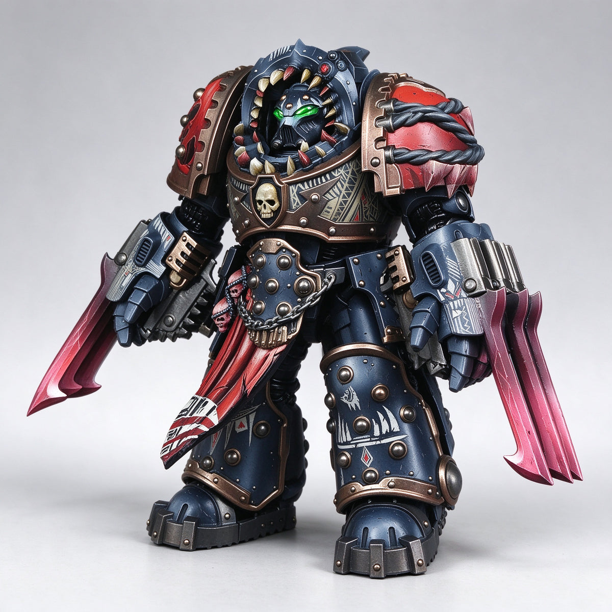 Masterwork Custom 1/18 Carcharodons Chapter Master Tyberos The Red Wake Fine-Art Figure