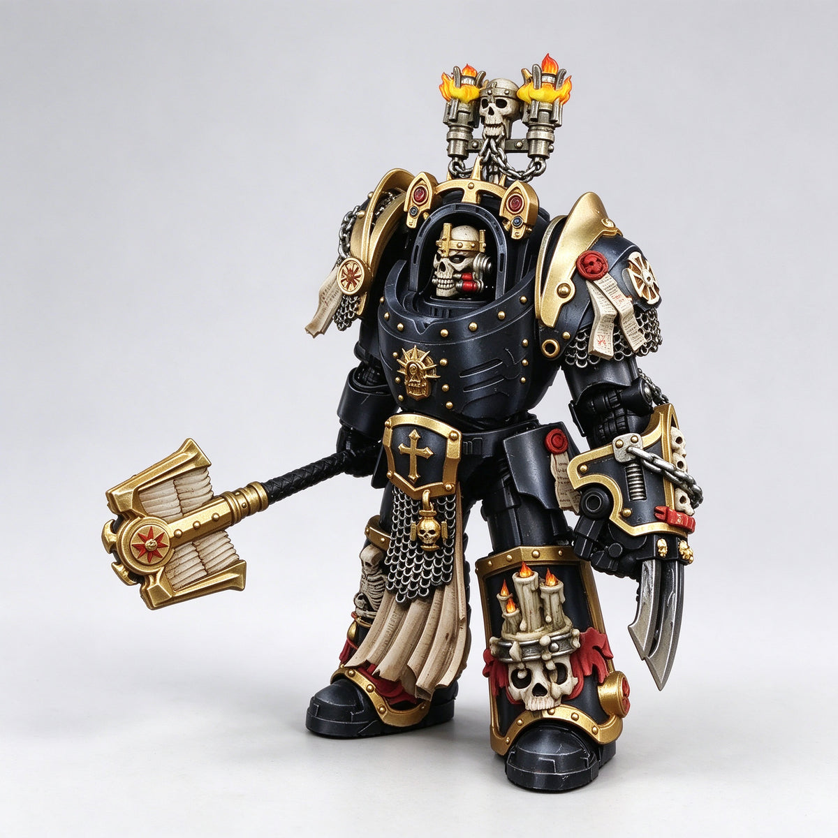 Masterwork Custom 1/18 Black Templars Relic Terminator Chaplain Fine-Art Figure