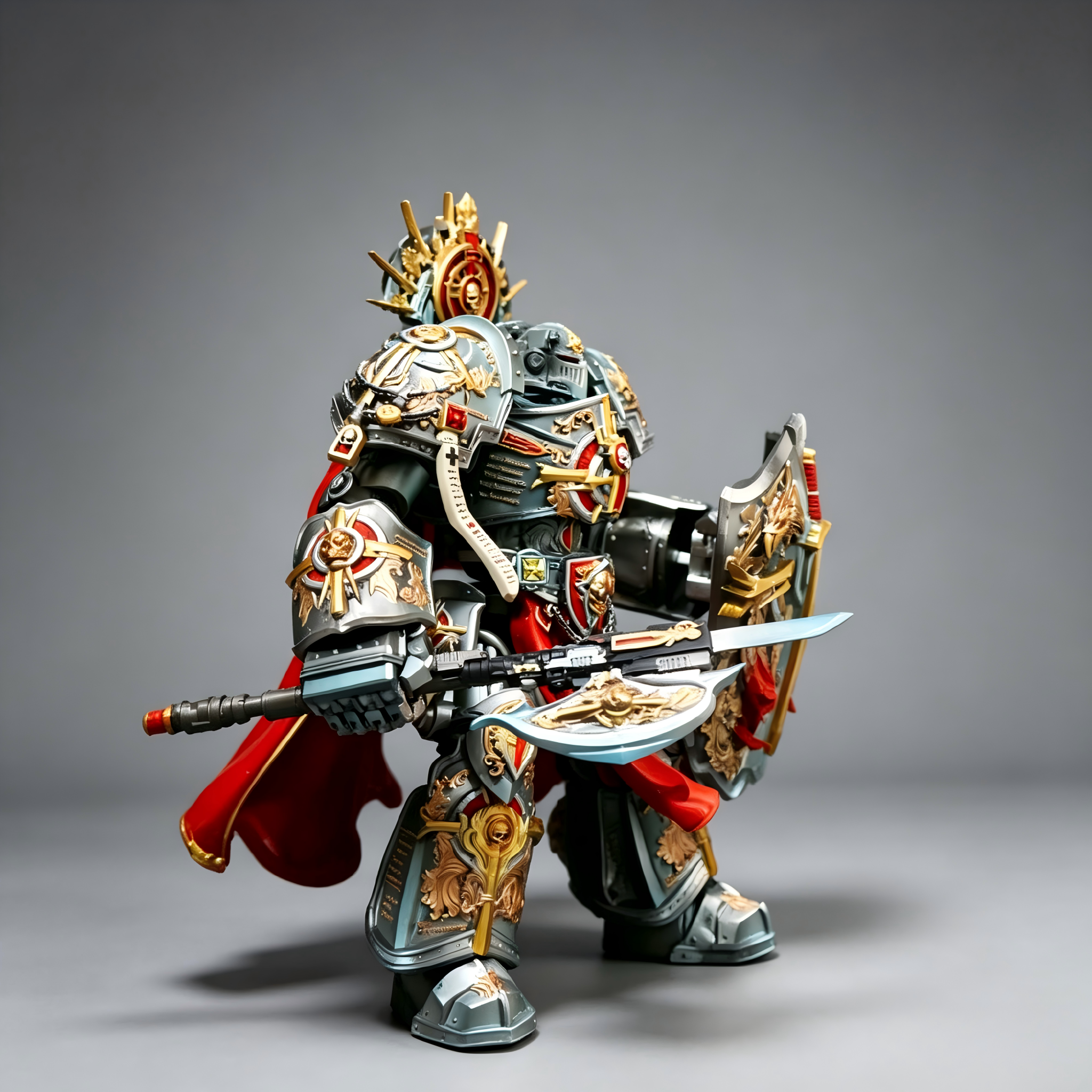 Grey Knights Supreme Grand Master - 1/18 Custom (Relic Storm Shield & Imperial Force Axe)