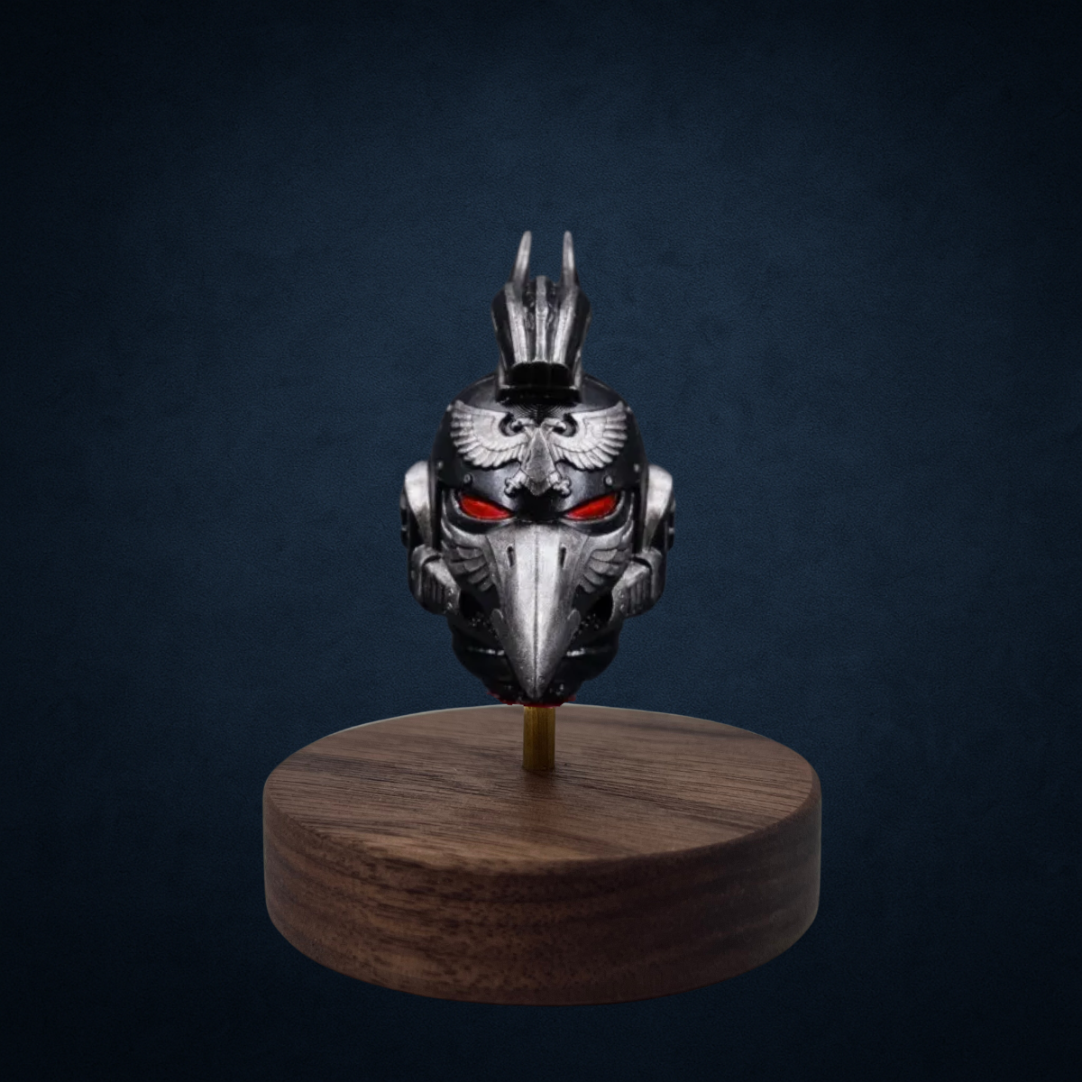Raven Guard Corvus Corax Primarch Head Sculpt - Upgrade Part (Black Version)