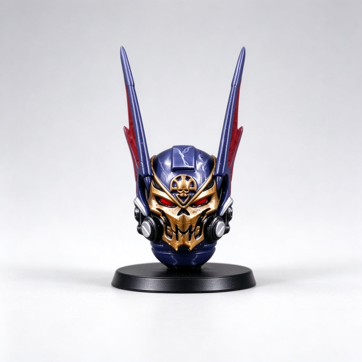 Custom Night Lords Winged Skull Helmet Sculpt - Custom Action Figure Head Upgrade