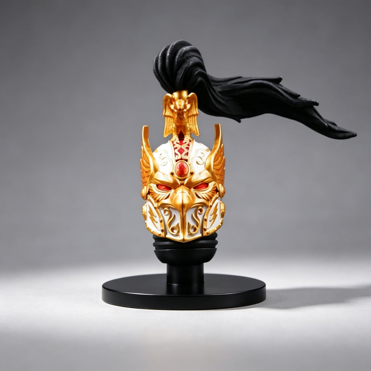 Custom Jaghatai Khan Helmet - White Gold Eagle Mask