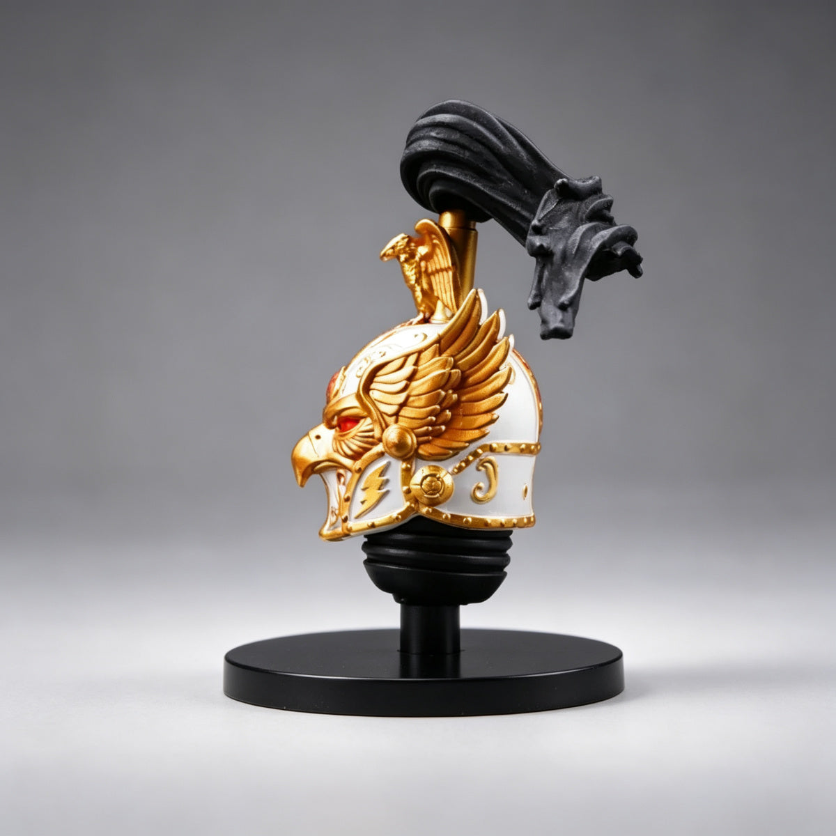 Custom Jaghatai Khan Helmet - White Gold Eagle Mask