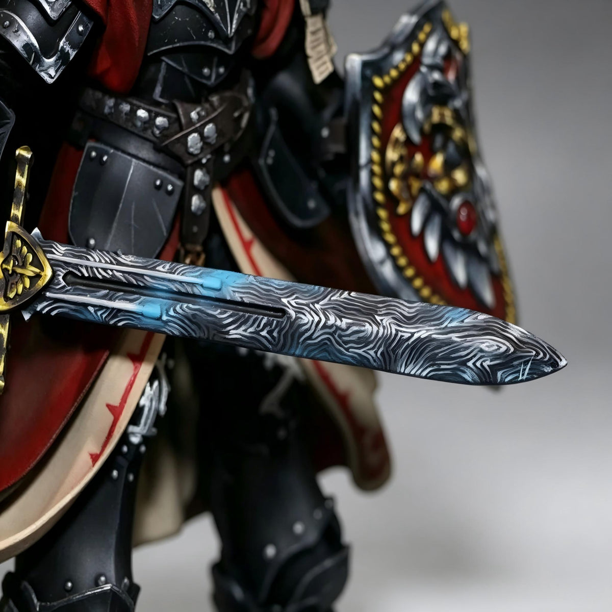 Dark Angels Primarch Lion El'Jonson Apocrypha Edition 1/18 Scale Custom Action Figure (Dual Head Sculpt Edition)