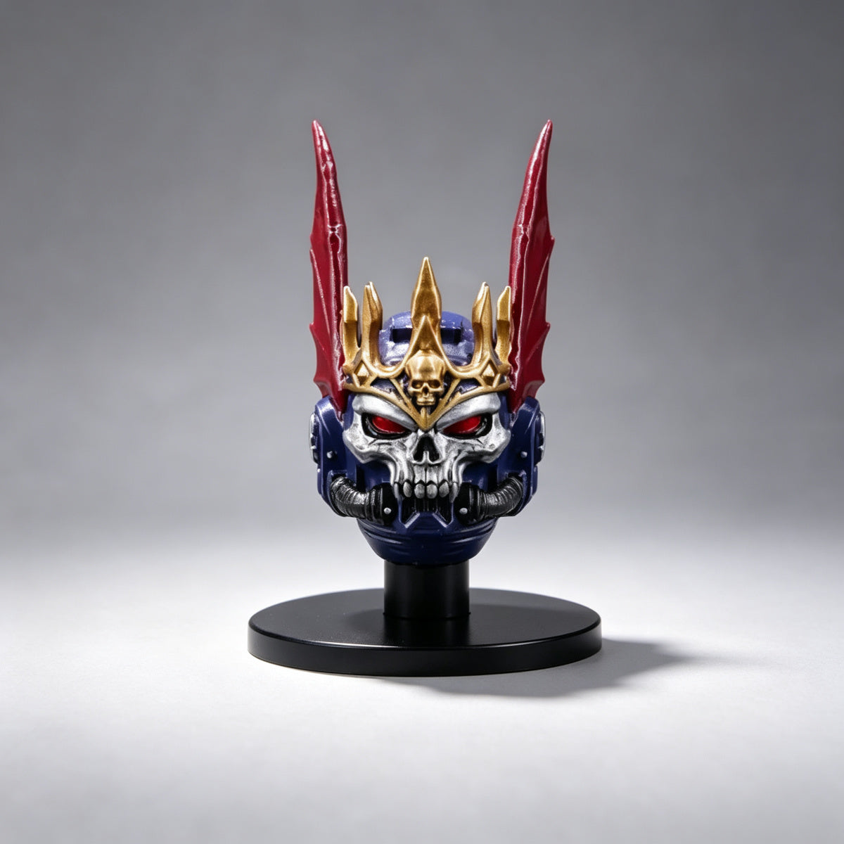Custom Night Lords Helmet - Red Bat Wings & Gold Crown