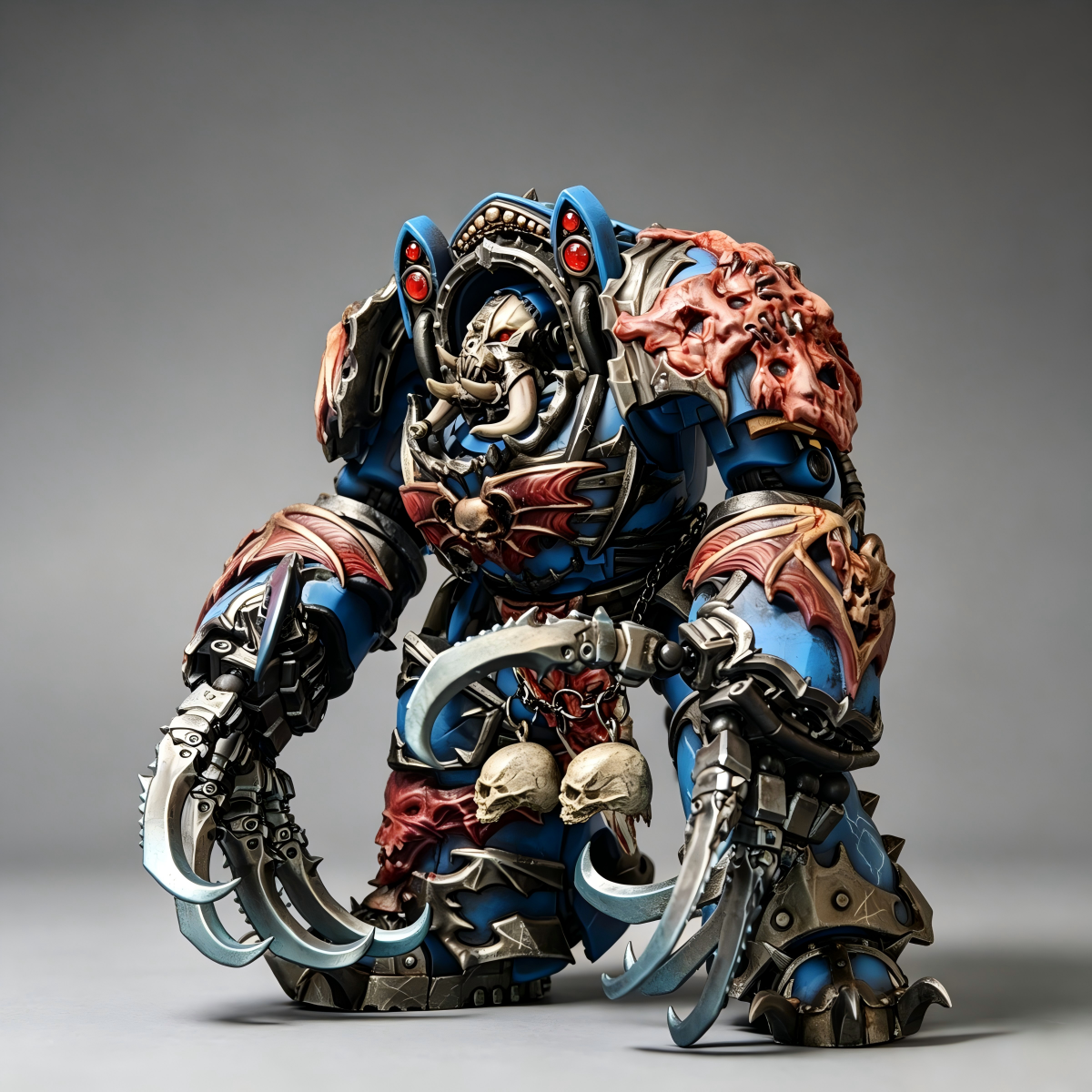Night Lords Saturnine Terminator - 1/18 Custom (Dual Lightning Claws & Bat-Wing Armor)