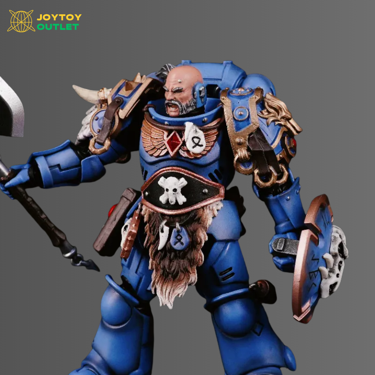 Space Wolves Wolf Crest Shoulder Pads – Upgrade Part