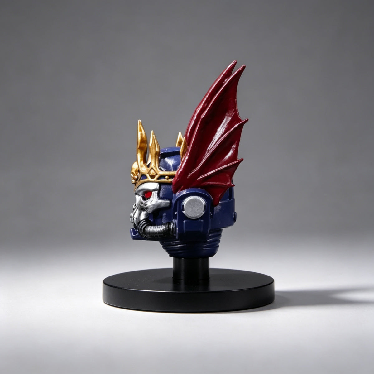 Custom Night Lords Helmet - Red Bat Wings & Gold Crown
