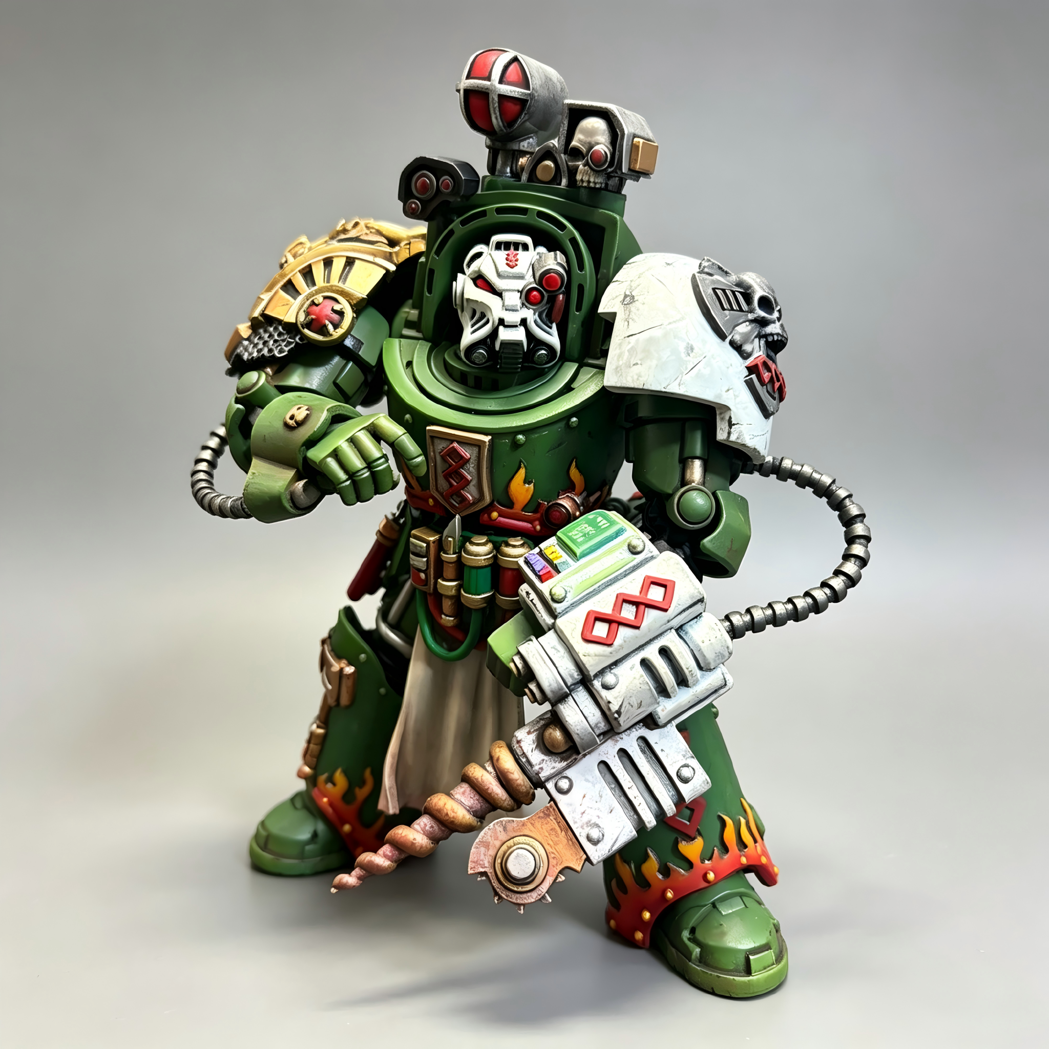 Salamanders Terminator Apothecary - 1/18 Custom (Molten Power Sword & Narthecium Drill)