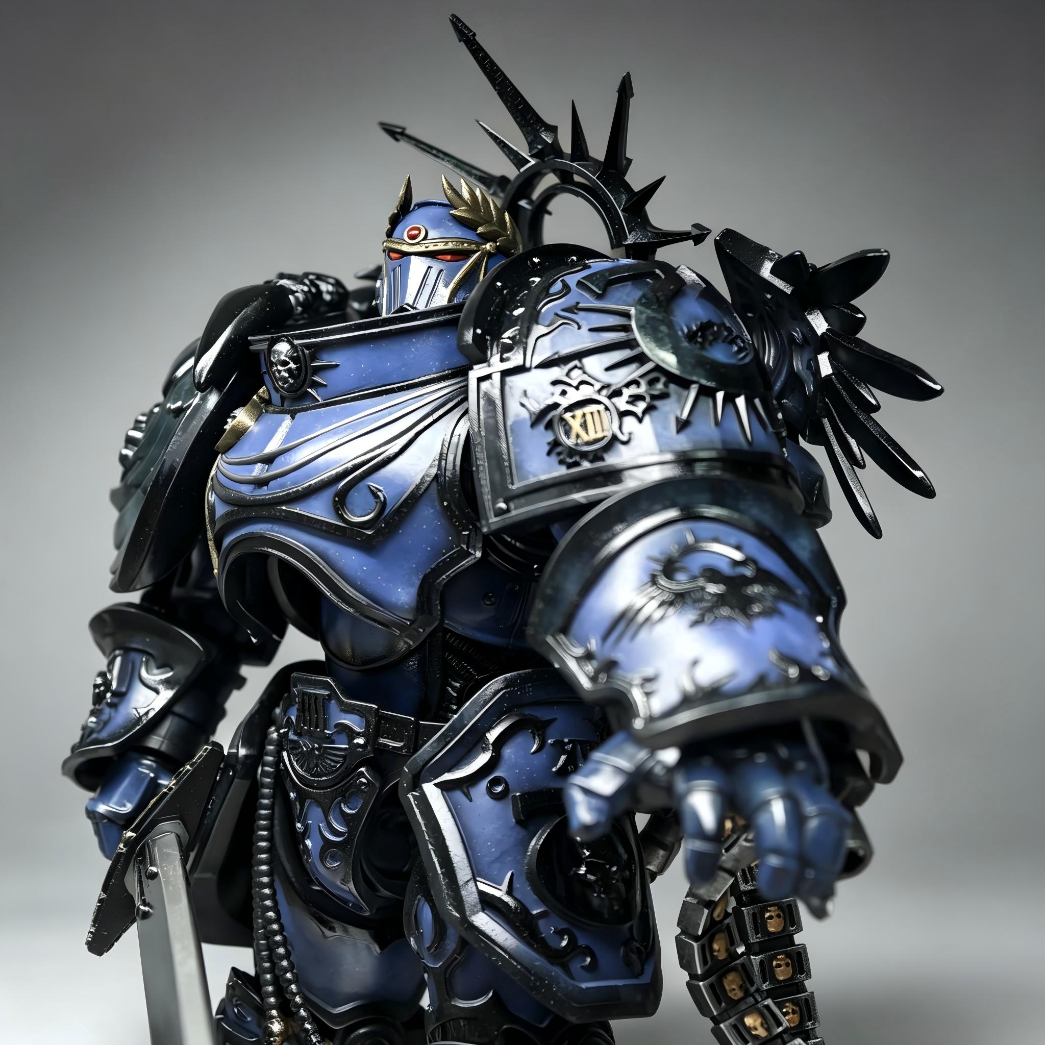 Ultramarines Primarch Roboute Guilliman Apocrypha Edition 1/18 Scale Custom Action Figure (Dual Head Sculpt Edition)