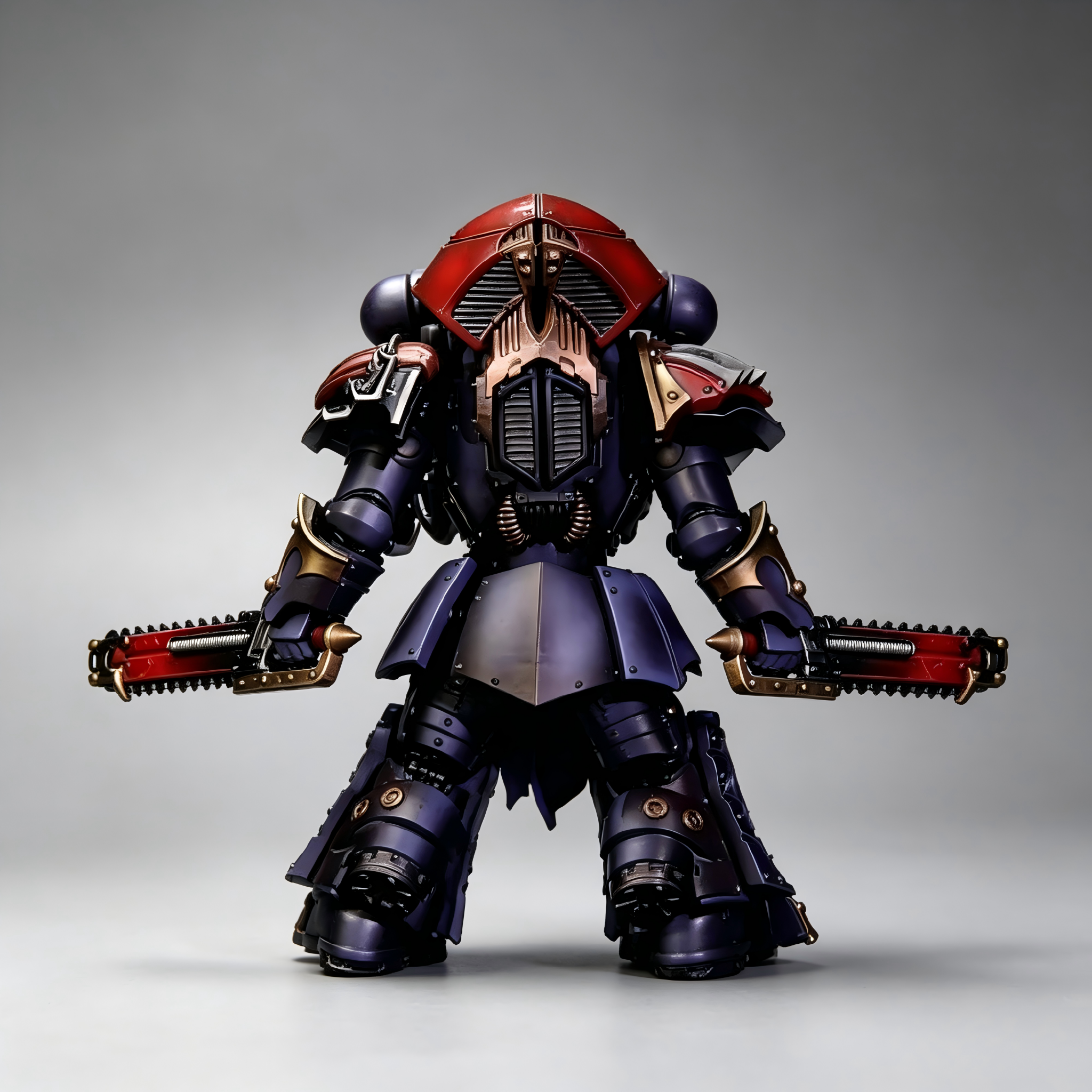 Night Lords Contemptor Dreadnought - 1/18 Custom (Dual Chainfists & Lightning Armor)