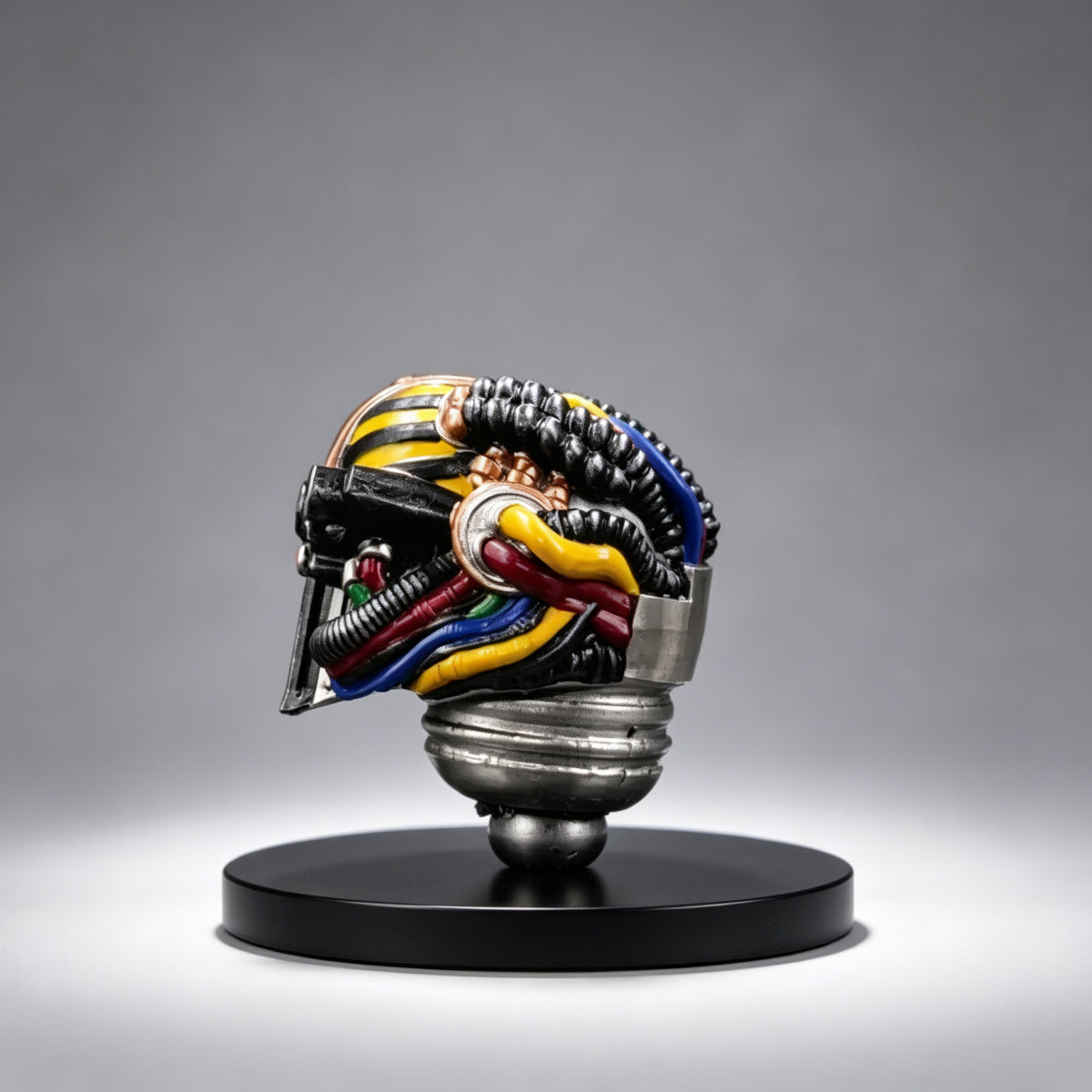 Custom Perturabo Helmet - Hazard Stripes & Grille Visor