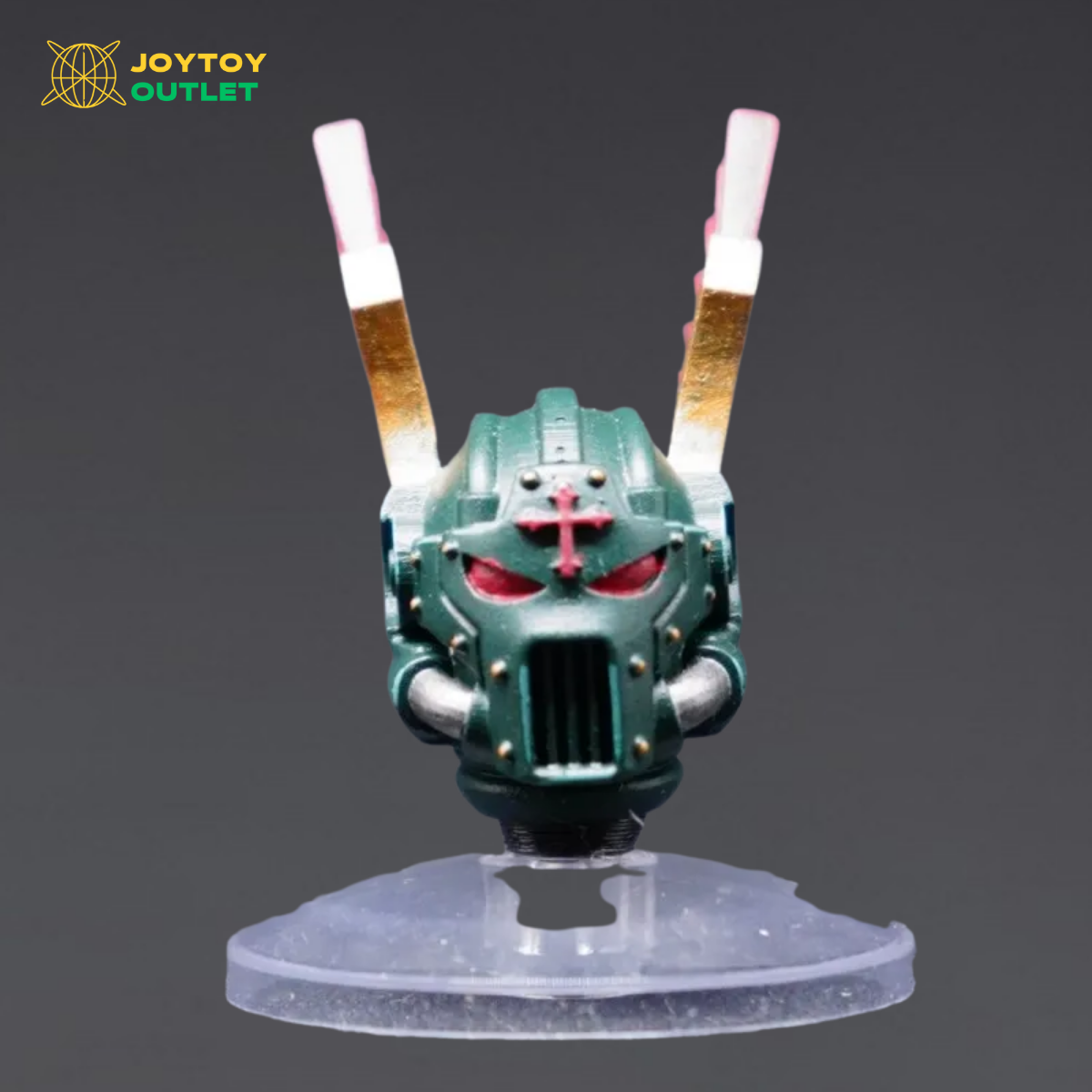 Dark Angels Inspired Cross Emblem Helmet Head Sculpt – Upgrade Part
