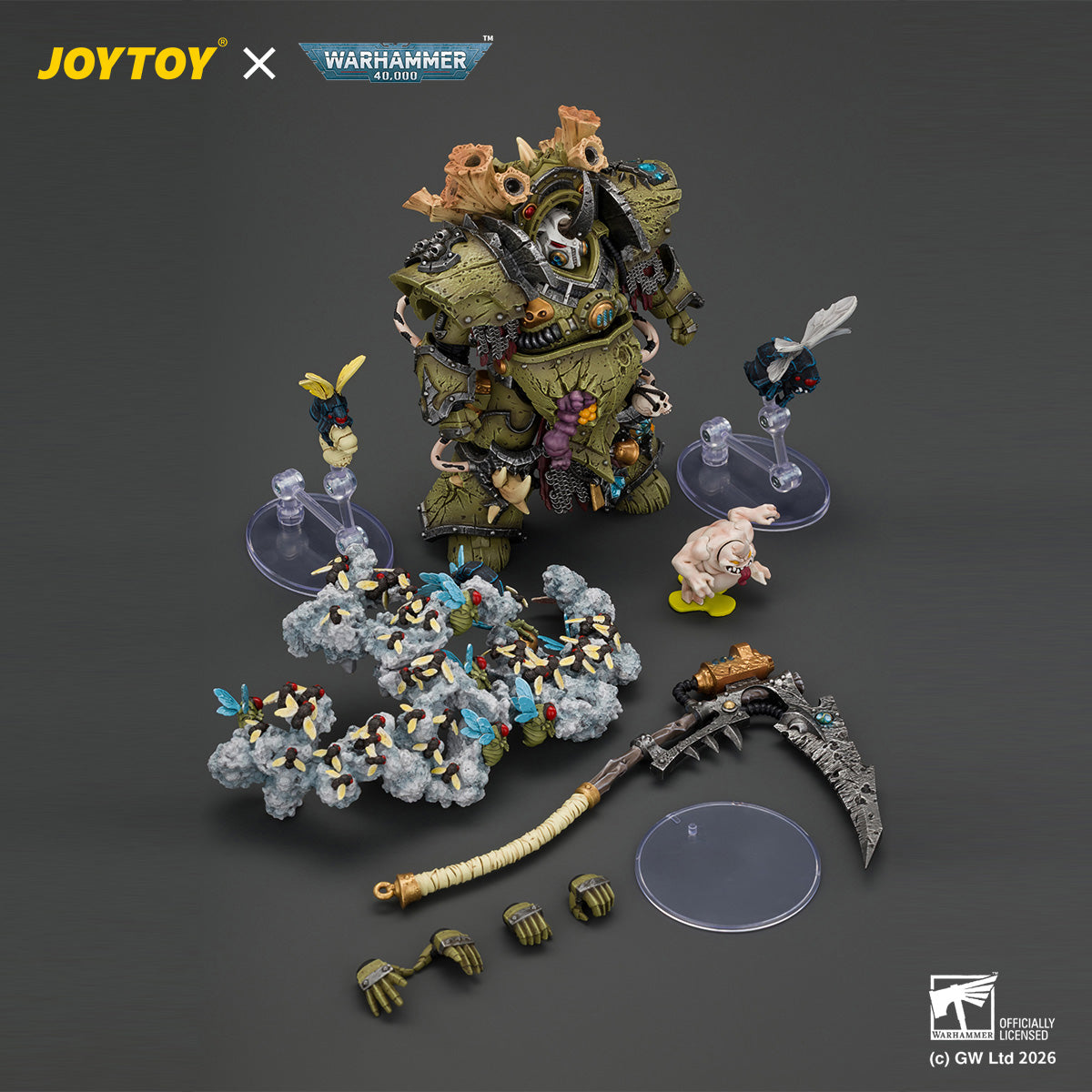 JOYTOY Warhammer 40,000 - Death Guard Typhus Herald of the Plague God