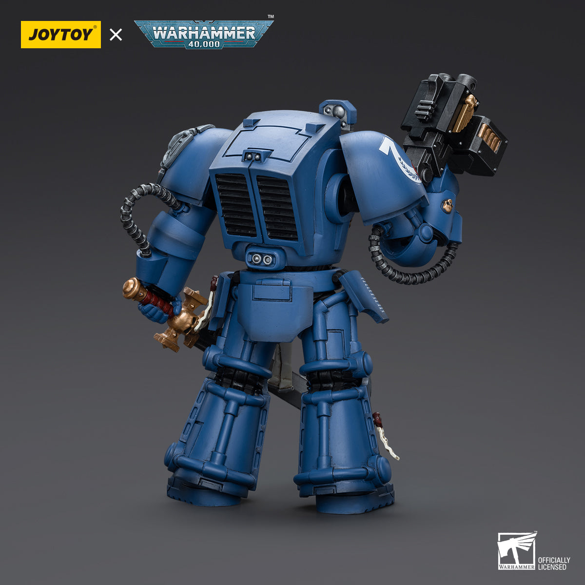 JOYTOY Warhammer 40,000 - Ultramarines Terminator Squad Sergeant with Power Sword and Teleport Homer