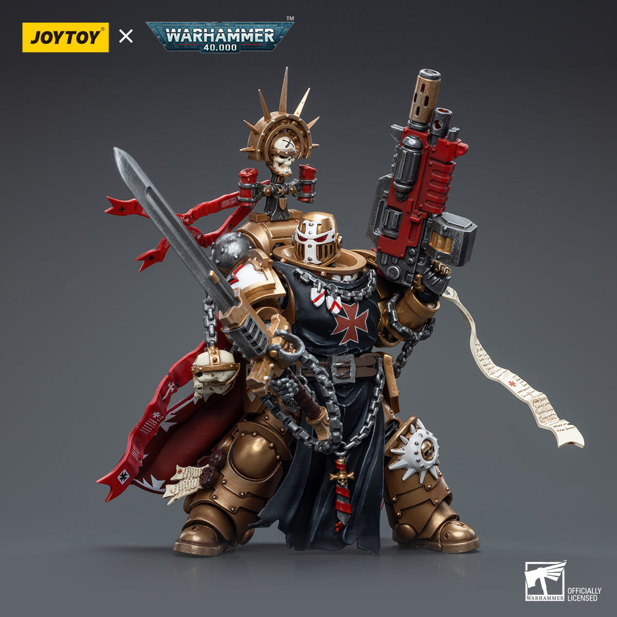 JOYTOY Warhammer 40,000 - Black Templars High Marshal Helbrecht