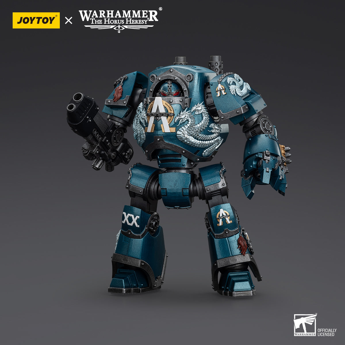 JOYTOY Warhammer The Horus Heresy - Alpha Legion Contemptor Dreadnought with Gravis Plasma Cannon