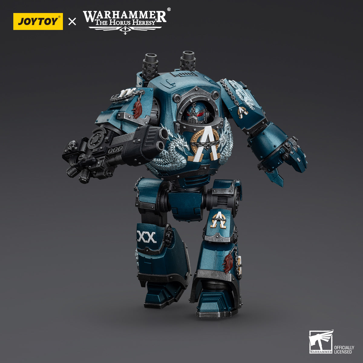 JOYTOY Warhammer The Horus Heresy - Alpha Legion Contemptor Dreadnought with Gravis Plasma Cannon