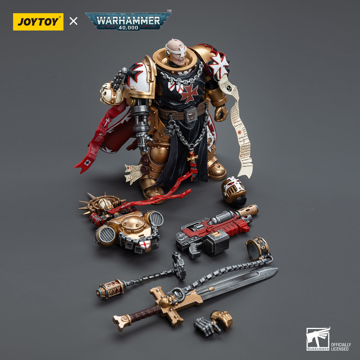 JOYTOY Warhammer 40,000 - Black Templars High Marshal Helbrecht