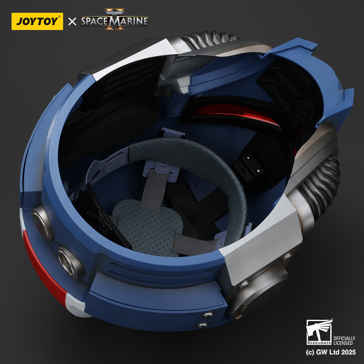 JoyToy Warhammer 40,000: Space Marine 2 Ultramarines Lieutenant Titus' MkX Helmet