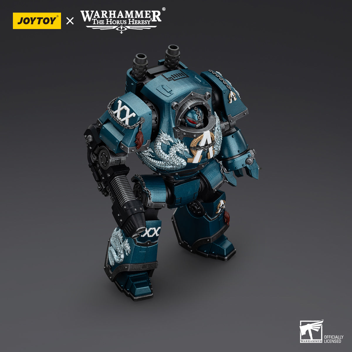 JOYTOY Warhammer The Horus Heresy - Alpha Legion Contemptor Dreadnought with Gravis Plasma Cannon