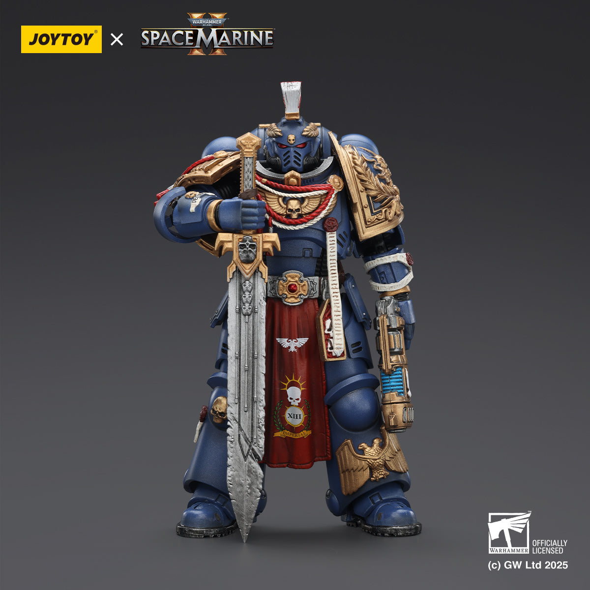 JOYTOY Warhammer 40,000: Space Marine 2 Ultramarines Relic Armour Veterans Squad (Set of 3)