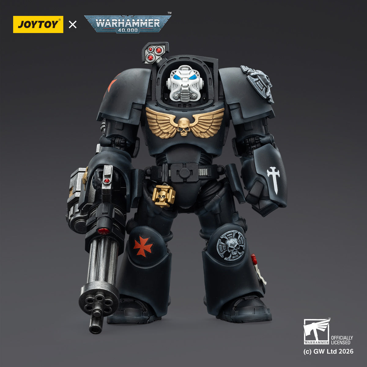 JOYTOY Warhammer 40,000 - Black Templars Terminator Squad (3-Man Unit)