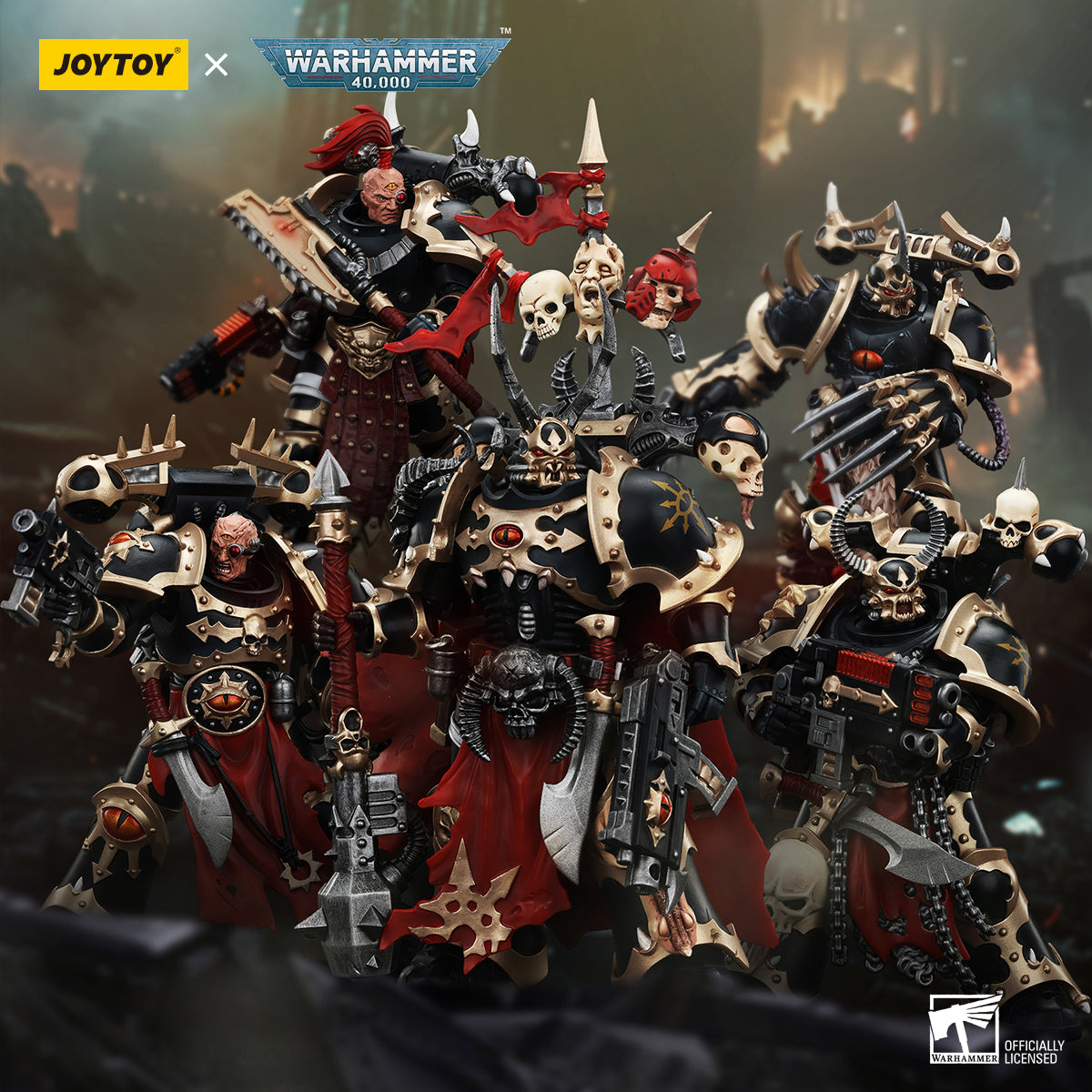 JOYTOY Warhammer 40,000 - Chaos Space Marines Black Legion Chosen