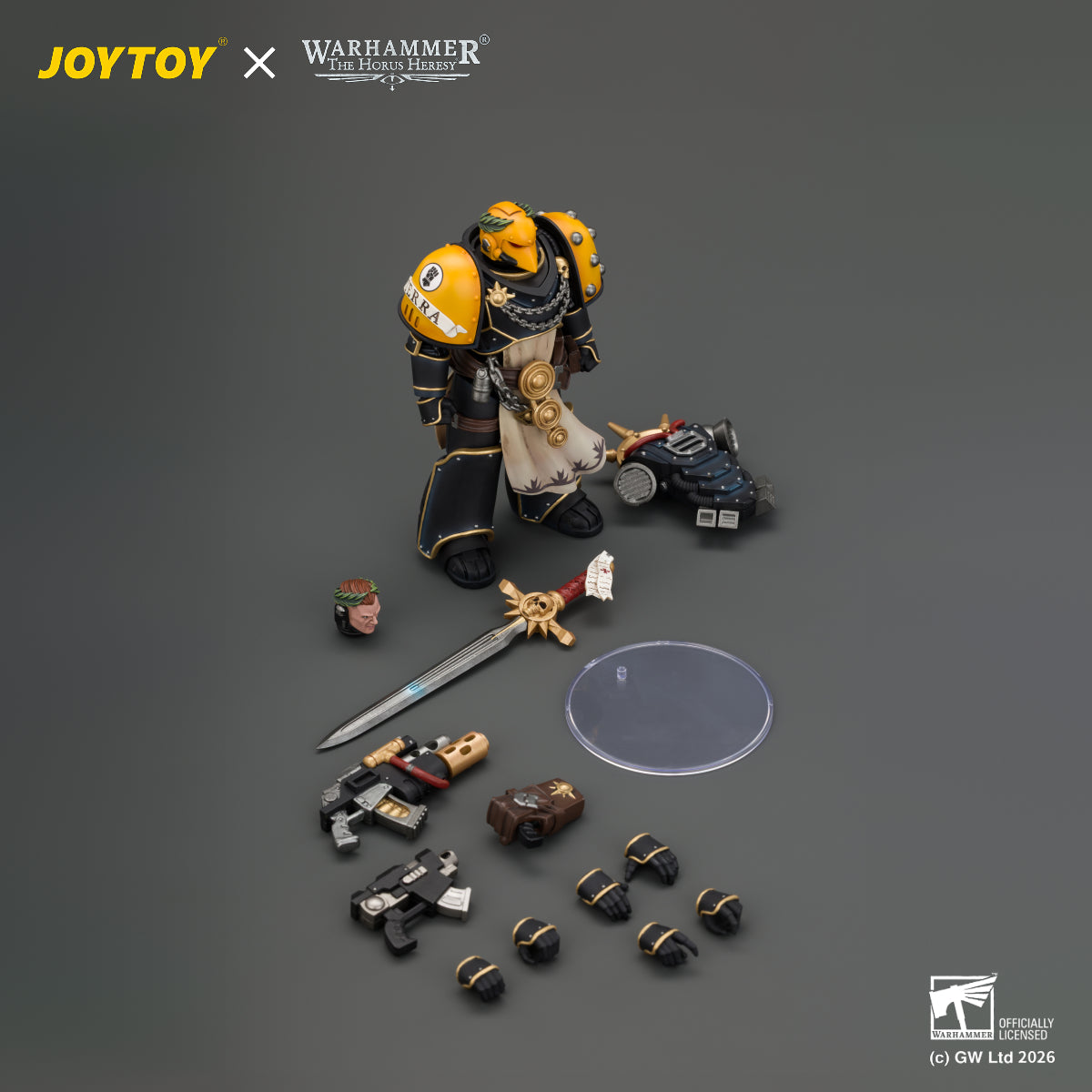 JOYTOY Warhammer The Horus Heresy Action Figure - Imperial Fists Champion Consul with Combi-Melta and Power Sword