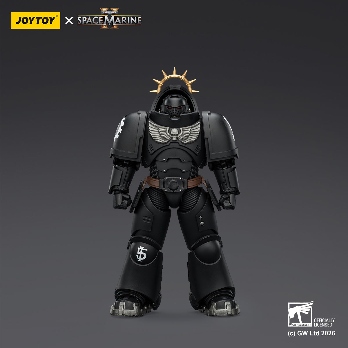 JoyToy Warhammer 40,000: Space Marine 2- Game Edition Iron Hands Heavy Intercessor with Heavy Bolt Rifle and Bolt Pistol