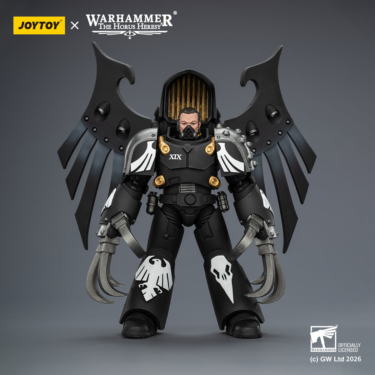 JOYTOY Warhammer The Horus Heresy - Raven Guard Dark Fury, Chooser of the Slain with Raven's Talon claws