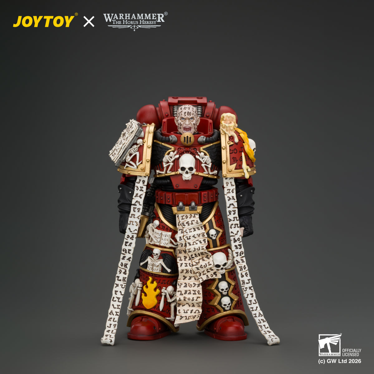 JOYTOY Warhammer The Horus Heresy Action Figure - Word Bearers Erebus, the Dark Apostle with Crux Malifica and Plasma Pistol