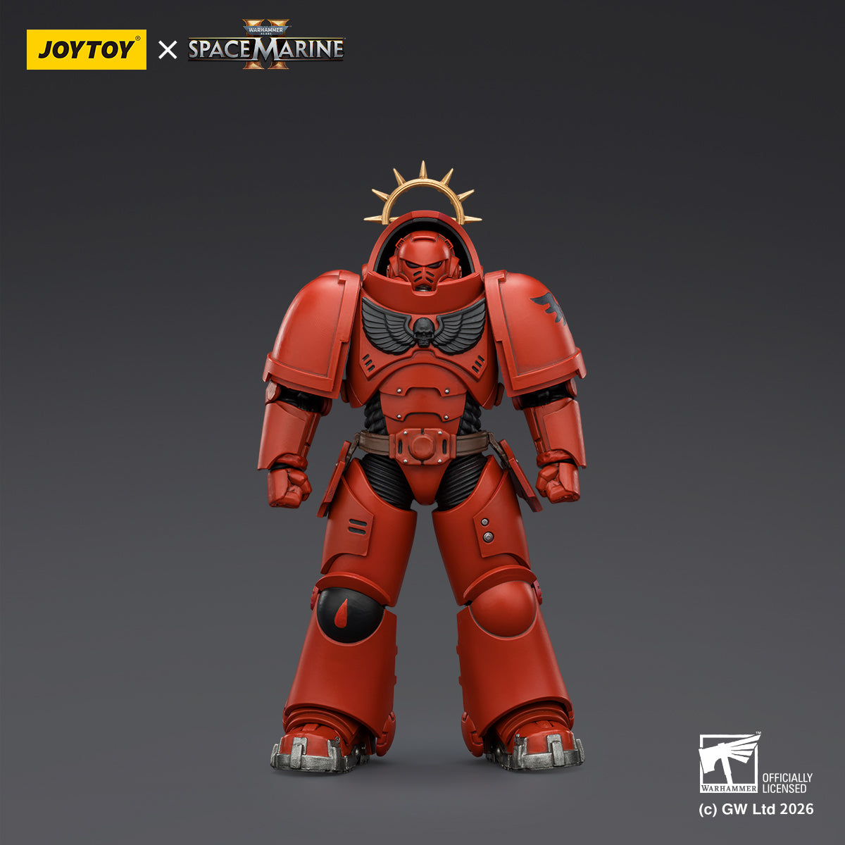JoyToy Warhammer 40,000: Space Marine 2- Game Edition Blood Angels Heavy Intercessor with Heavy Bolt Rifle and Bolt Pistol