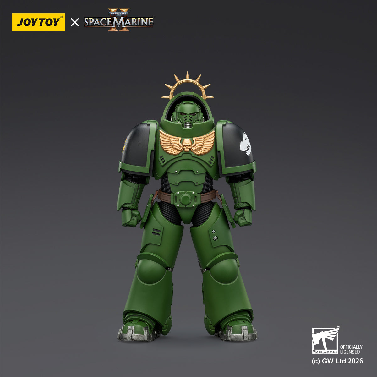 JoyToy Warhammer 40,000: Space Marine 2- Game Edition Salamanders Heavy Intercessor with Heavy Bolt Rifle and Bolt Pistol