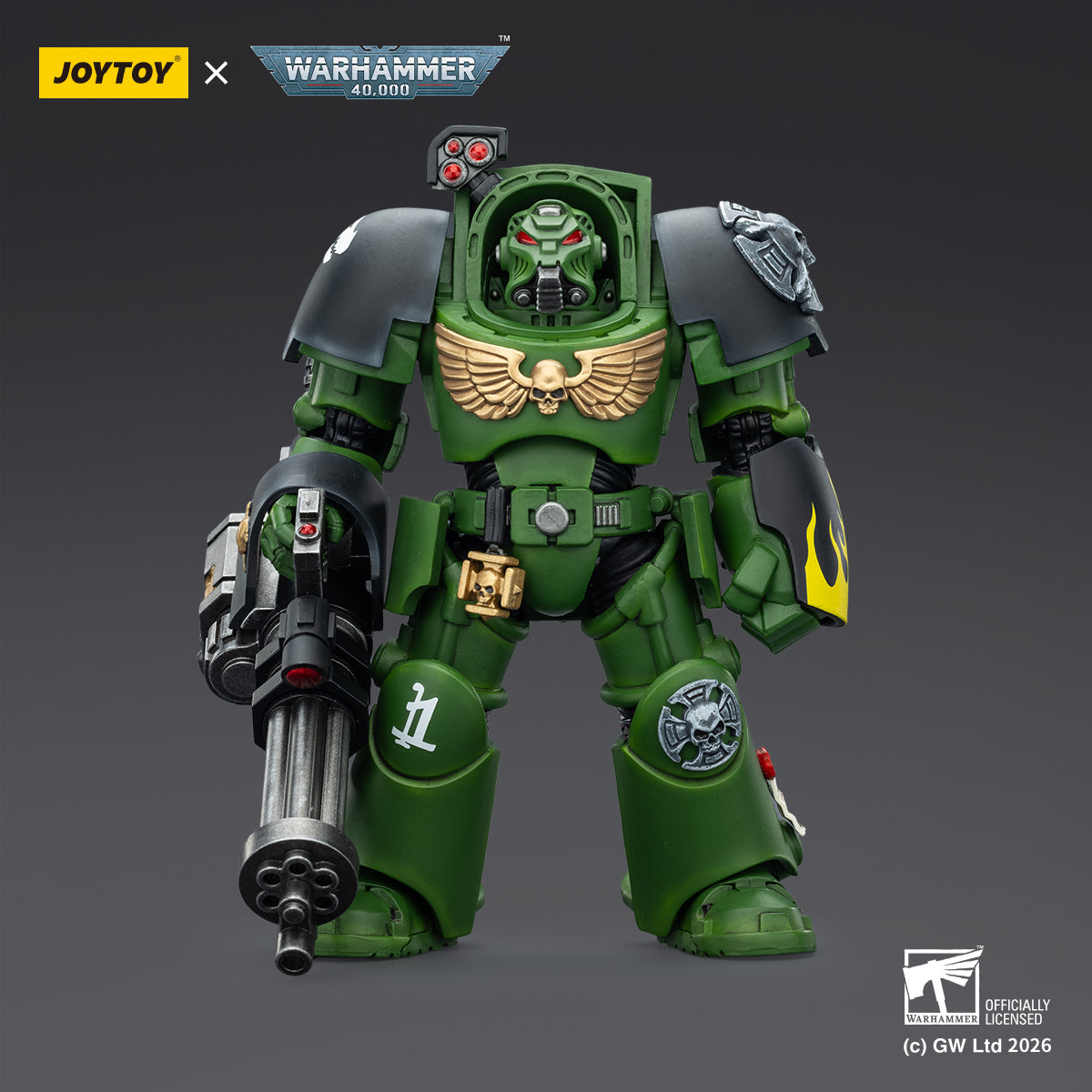 JOYTOY Warhammer 40,000 - Salamanders Terminator Squad (3-Man Unit)