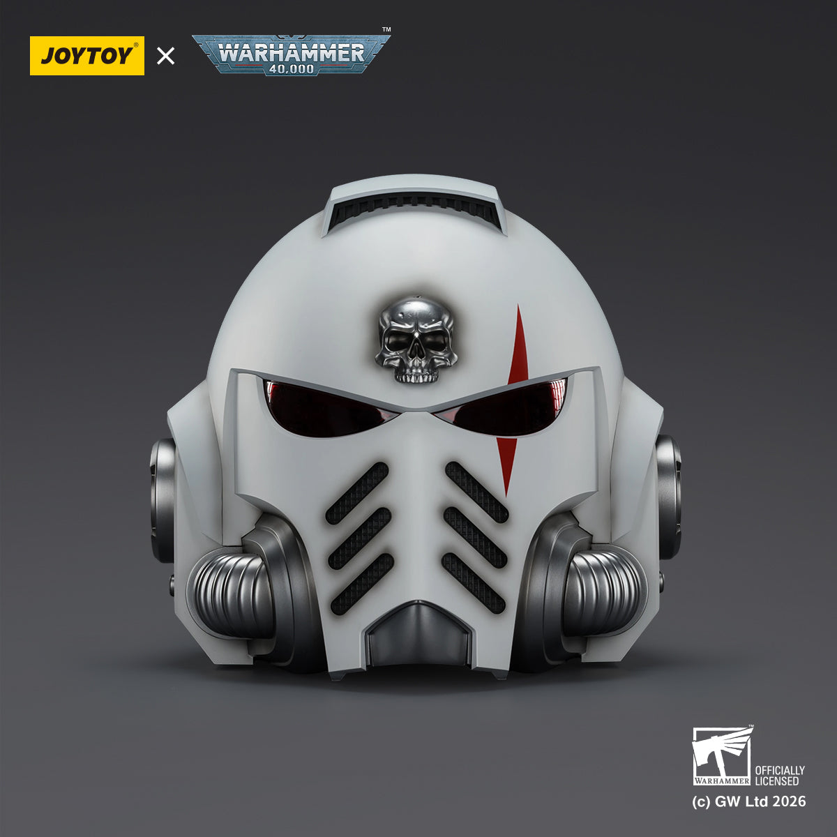 JOYTOY Warhammer 40,000 - White Scars MkX Helmet & Display Stand