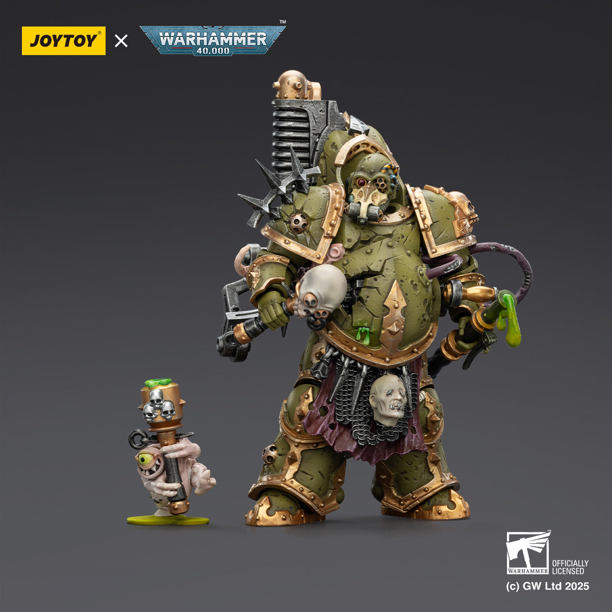 JOYTOY Warhammer 40,000 - Death Guard Foul Blightspawn with Plague Sprayer