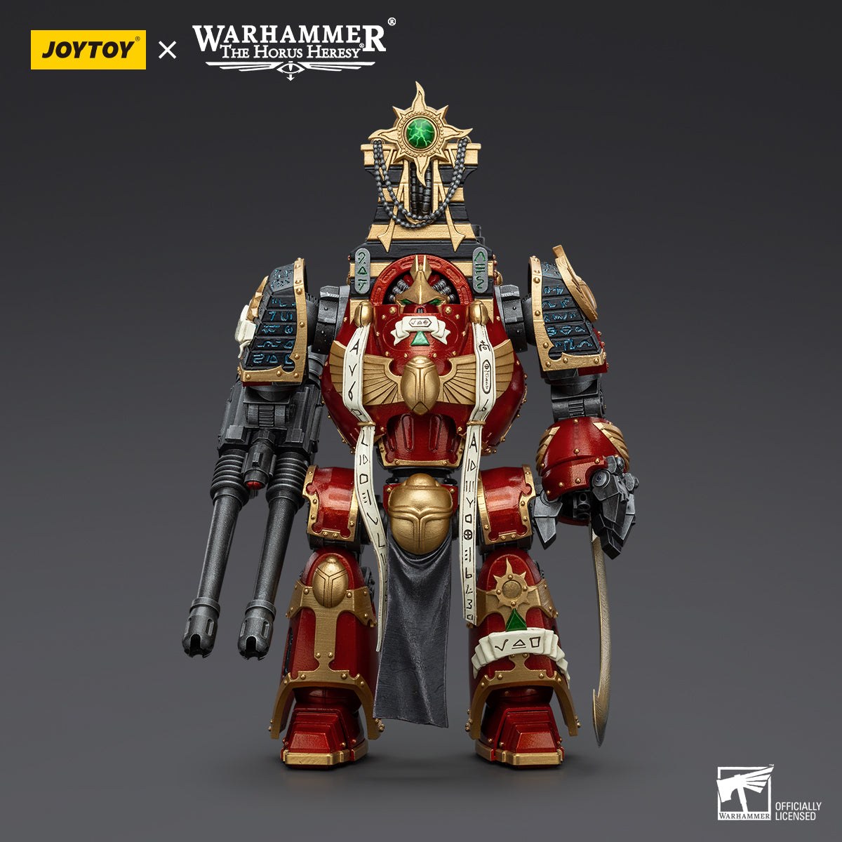 JOYTOY Warhammer The Horus Heresy - Thousand Sons Contemptor-Osiron Dreadnought with Gravis Force Blade and Gravis Autocannon