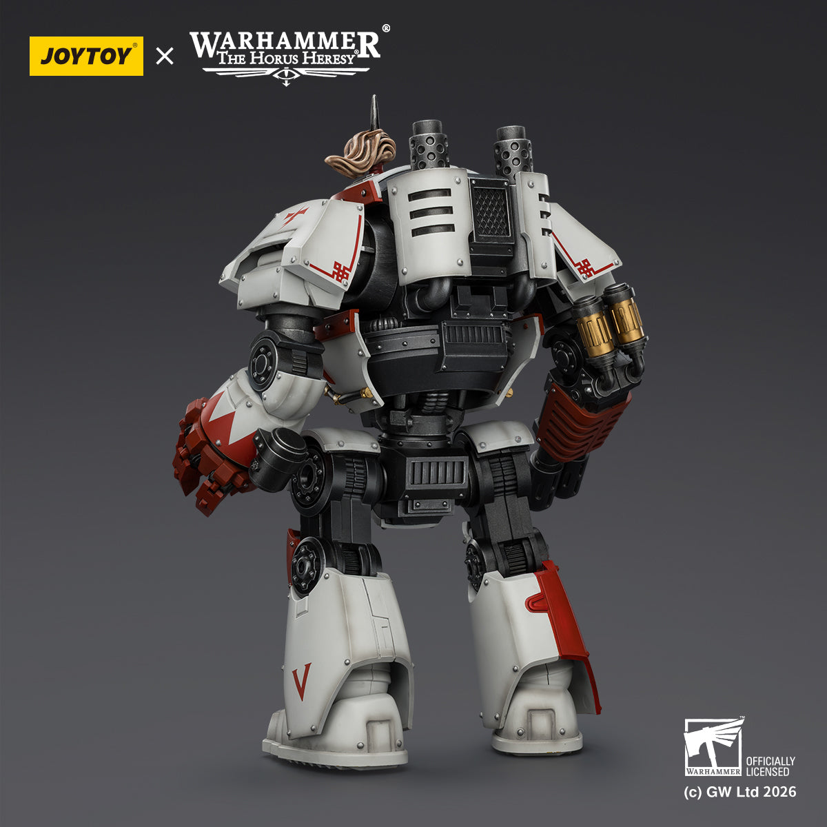 JOYTOY Warhammer The Horus Heresy - White Scars Contemptor Dreadnought with Melta Cannon and Gravis power fist